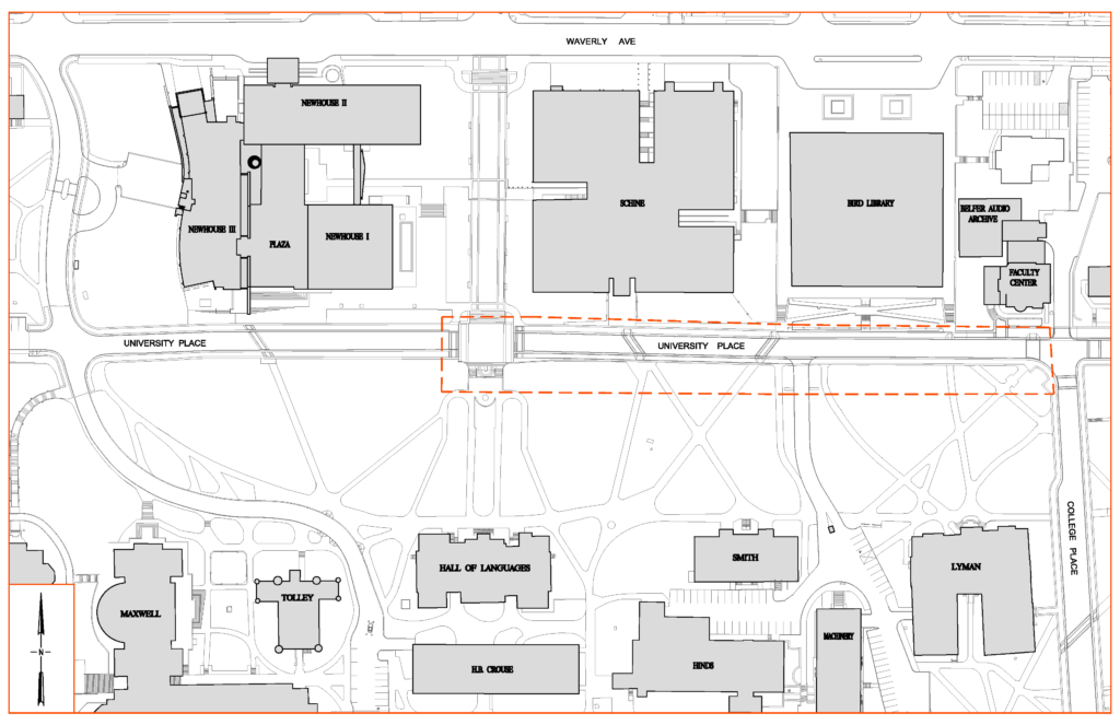 University Place Promenade Site Impact Map